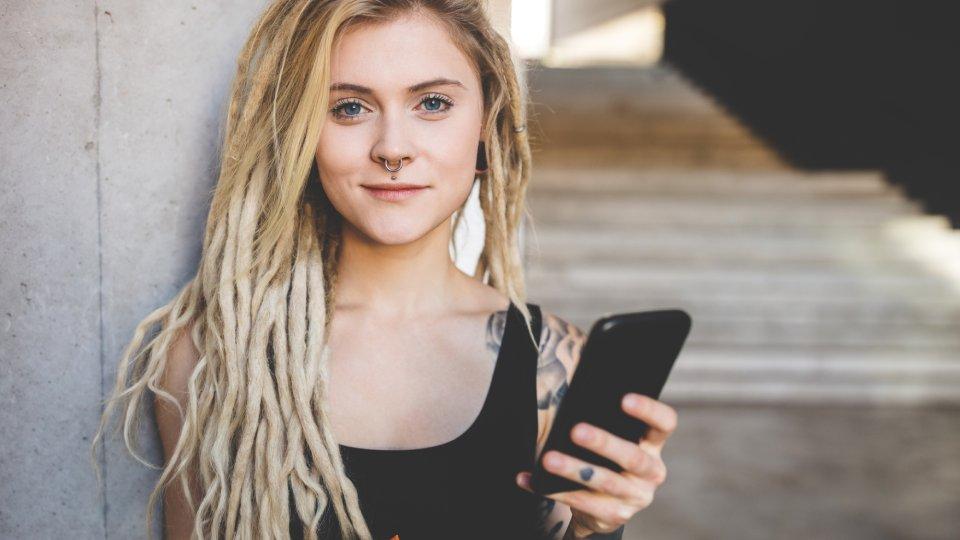 young tattooed woman